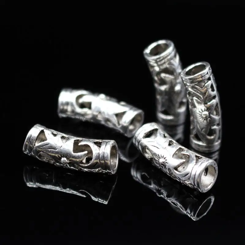Бусины разделители серебряные в античном стиле 22 х7 мм|jewelry making|antique silverlot lot |