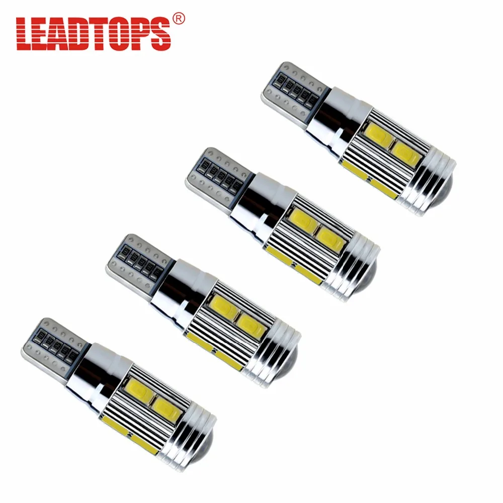 LEADTOPS T10 W5w светодиодный 4X автомобильный Стайлинг автоматические светодиоды s