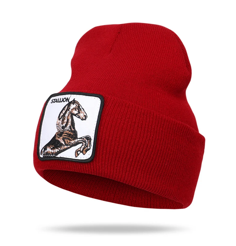 Маска в подарок конь жеребец шапочки skullies Животное Мужчины Женщины мальчик