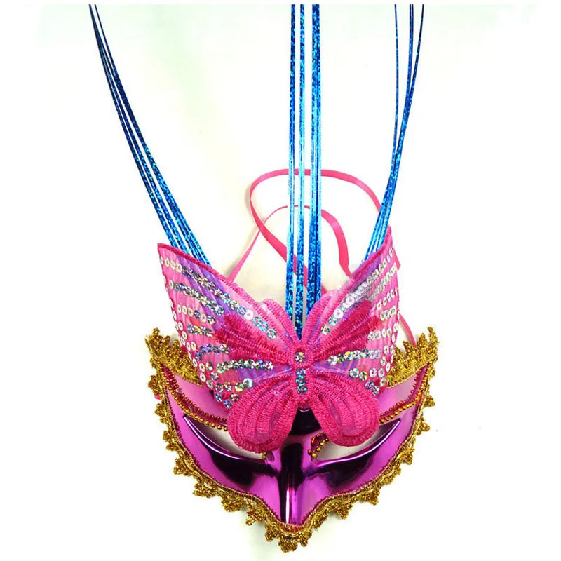 Womens LED Light Flashing Glow Butterfly Mask Venetian Mard Gras Masquerade Masks Party Wedding Festival Cosplay Costume|Сверкающие