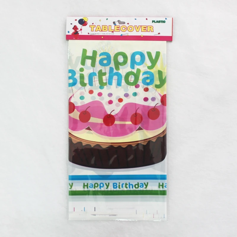Одноразовые пластиковые скатерти с днем рождения скатерть водостойкая для детей