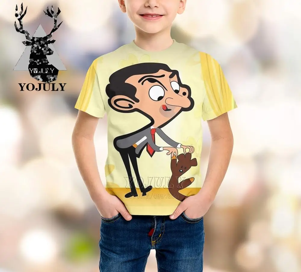 2 YOJULY фильма «Мистер Боб», комик для маленьких мальчиков и девочек-подростков, детская одежда с 3d принтом, Детская футболка, лидер продаж, модные топы, футболки, Modis, A289 - Цвет: 2
