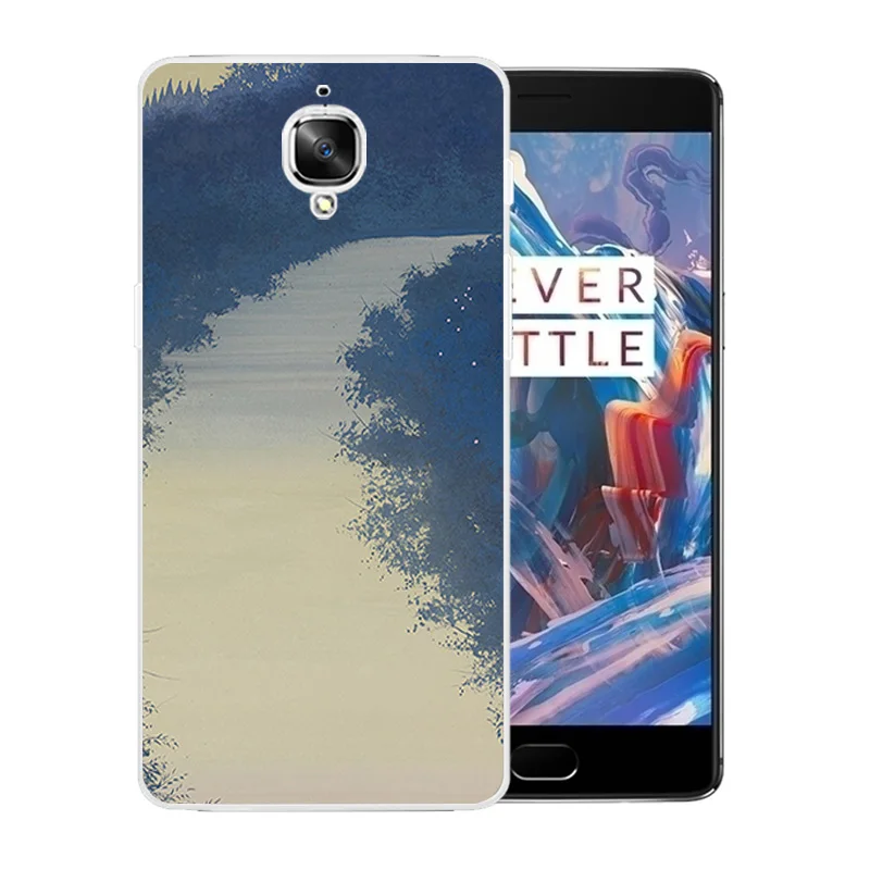 Phone Case for OnePlus 3 / 3T Luxury Flexible Matte Coque A3000 Landscape Pattern Full Protective Back Cover One Plus Capa |