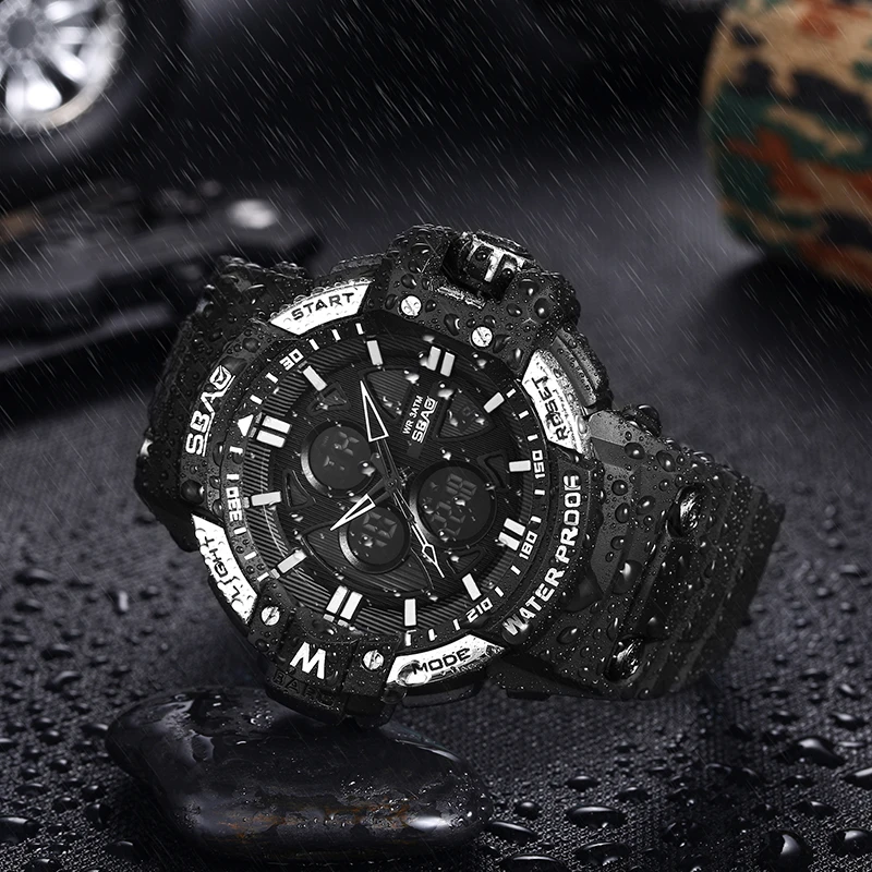 Top Brand Men Watch Male Dual Display Multi-Functional Military Electronic Watches Waterproof Clock Reloj Hombre 2018 | Наручные часы