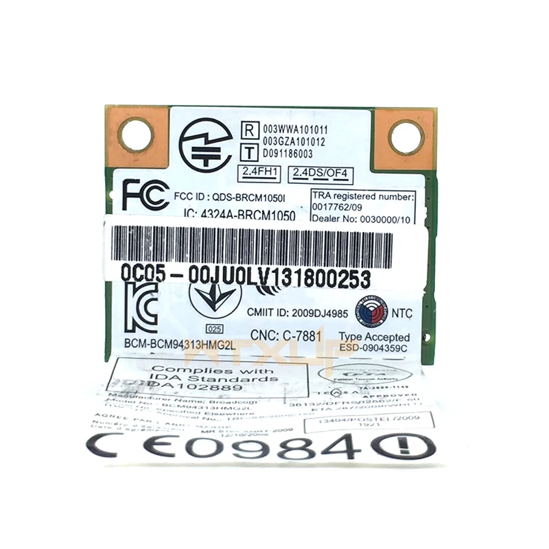 WTXUP BroadCom BCM94313HMG2L BCM4313 300 Мбит/с мини PCI-e WLAN Беспроводная wifi карта 04W3750 для lenovo B490 B590 G505 S400 S500 Z400