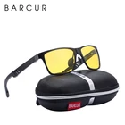 BARCUR Driver антибликовые очки для вождения алюминиевые солнечные очки ночного видения мужские солнцезащитные очки Квадратные очки