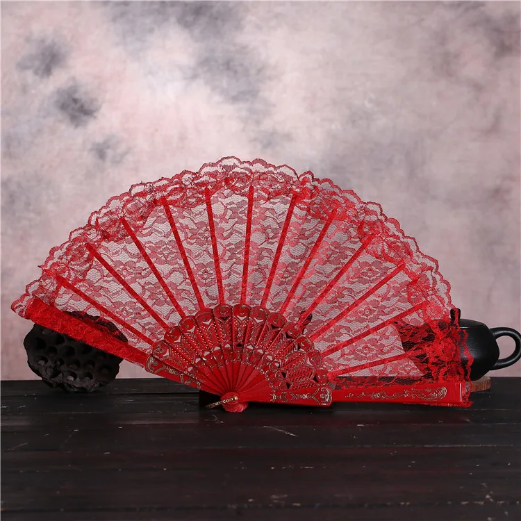 100 шт Летний винтажный бамбуковый складной Ручной Веер в виде цветка китайский