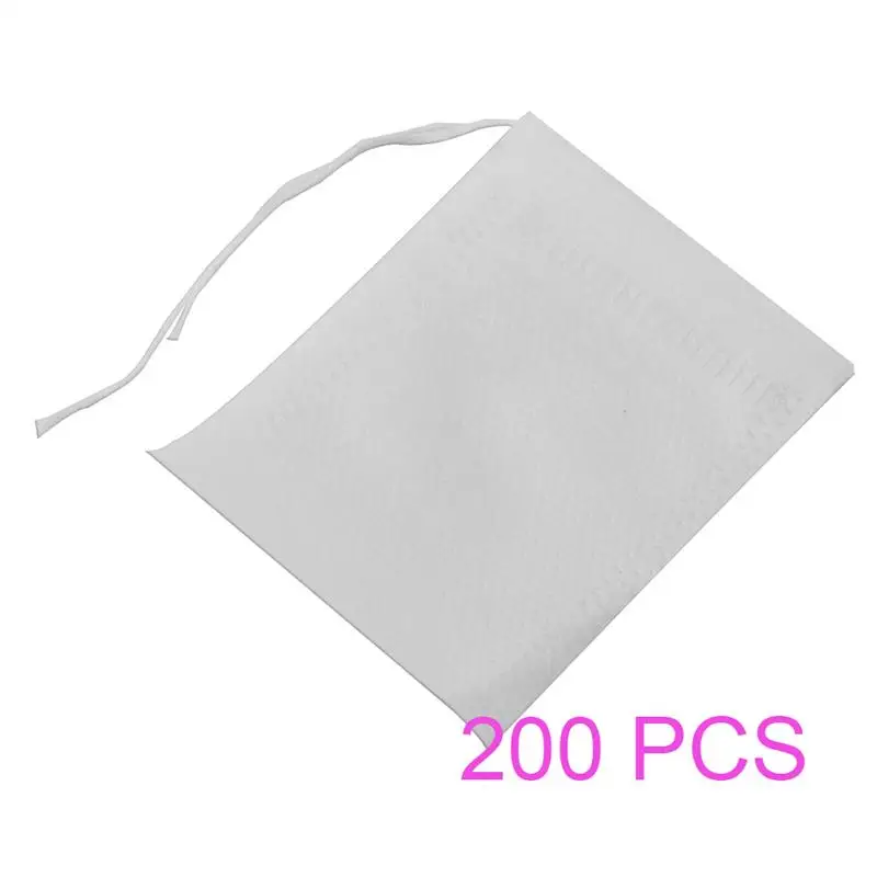 200 pcs 6x8cm bag 100 200 шт/партия одноразовые пакеты для чая уплотнительный фильтр пустые бумажные чайные пакетики бумаги для травы сыпучих розового диета для похудения чая и фильтра ситечко - Цвет: 200 pcs 6x8cm bag