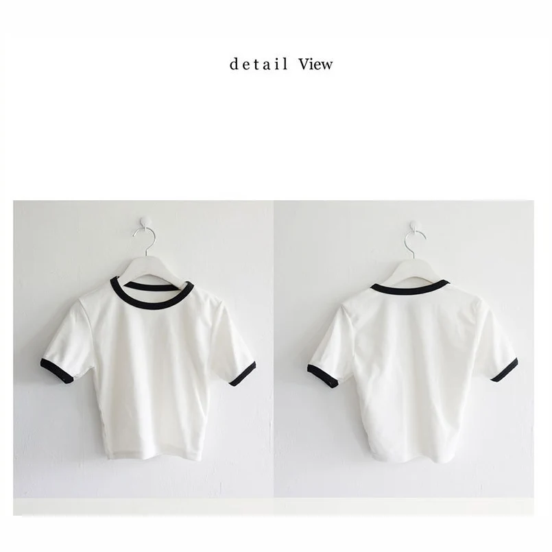 Женская футболка с коротким рукавом хлопковая облегающая круглым вырезом в