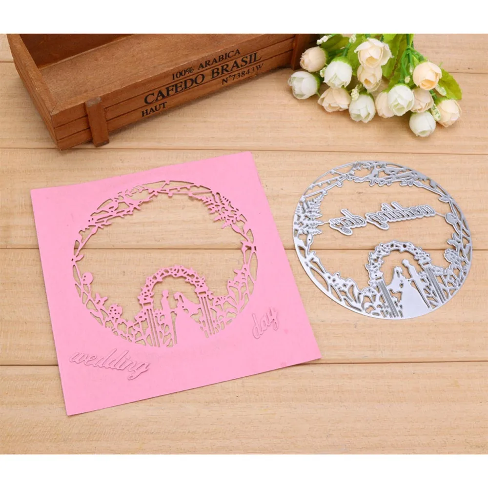 Новинка трафареты Metak для свадебного дня жениха и невесты рукоделия скрапбукинг