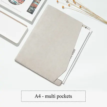 A4 Multi Pockets Моющаяся крафт-бумажная ткань А4 Сумка для документов мульти-карман папка для файлов А4 бумажный Органайзер Сумка для документов - Цвет: A4 Multi Pockets