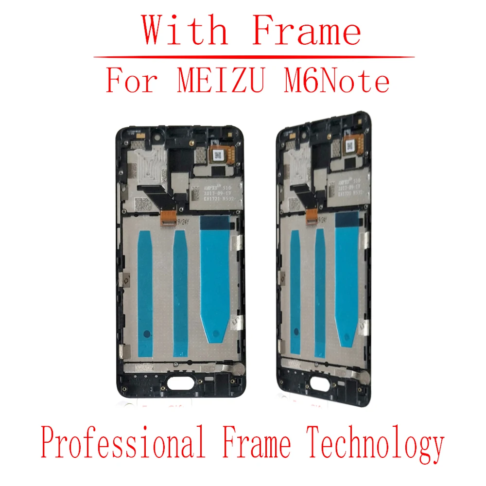 Original 5.5'➺IHUXING For MEIZU M6 NOTE LCD Display Touch Screen with Frame Digitizer Meizu Meilan Note 6 Replacement+ | Мобильные