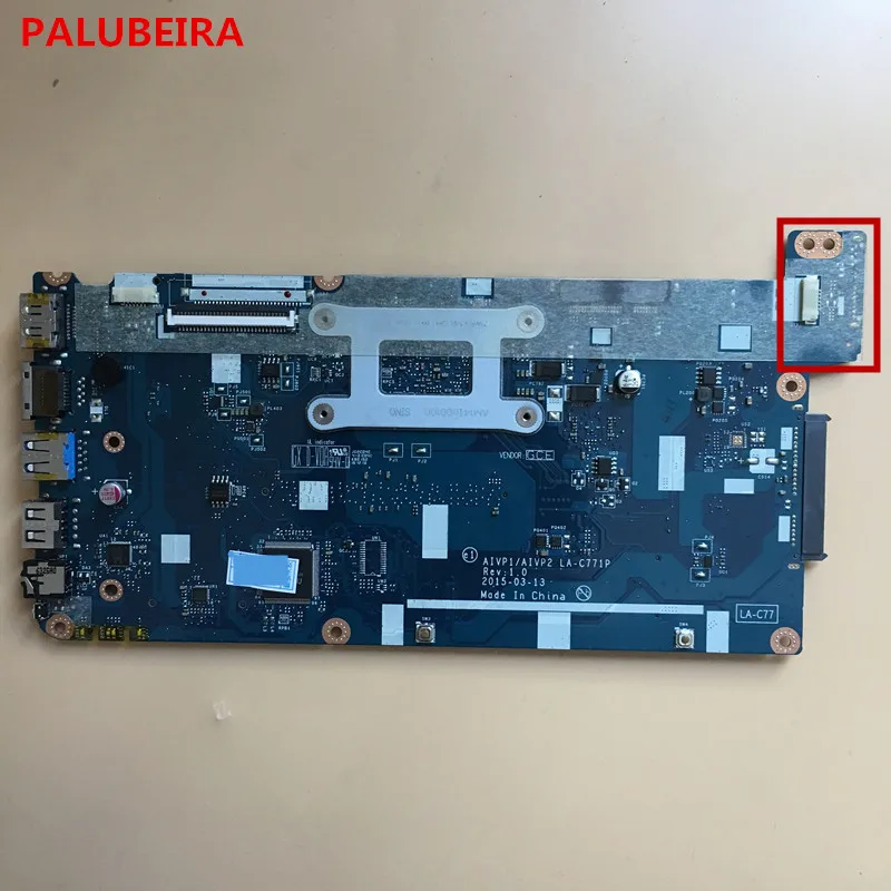 Материнская плата для Lenovo 100 14IBY AIVP1/AIVP2 LA C771P SR1YJ (для процессора intel) материнская