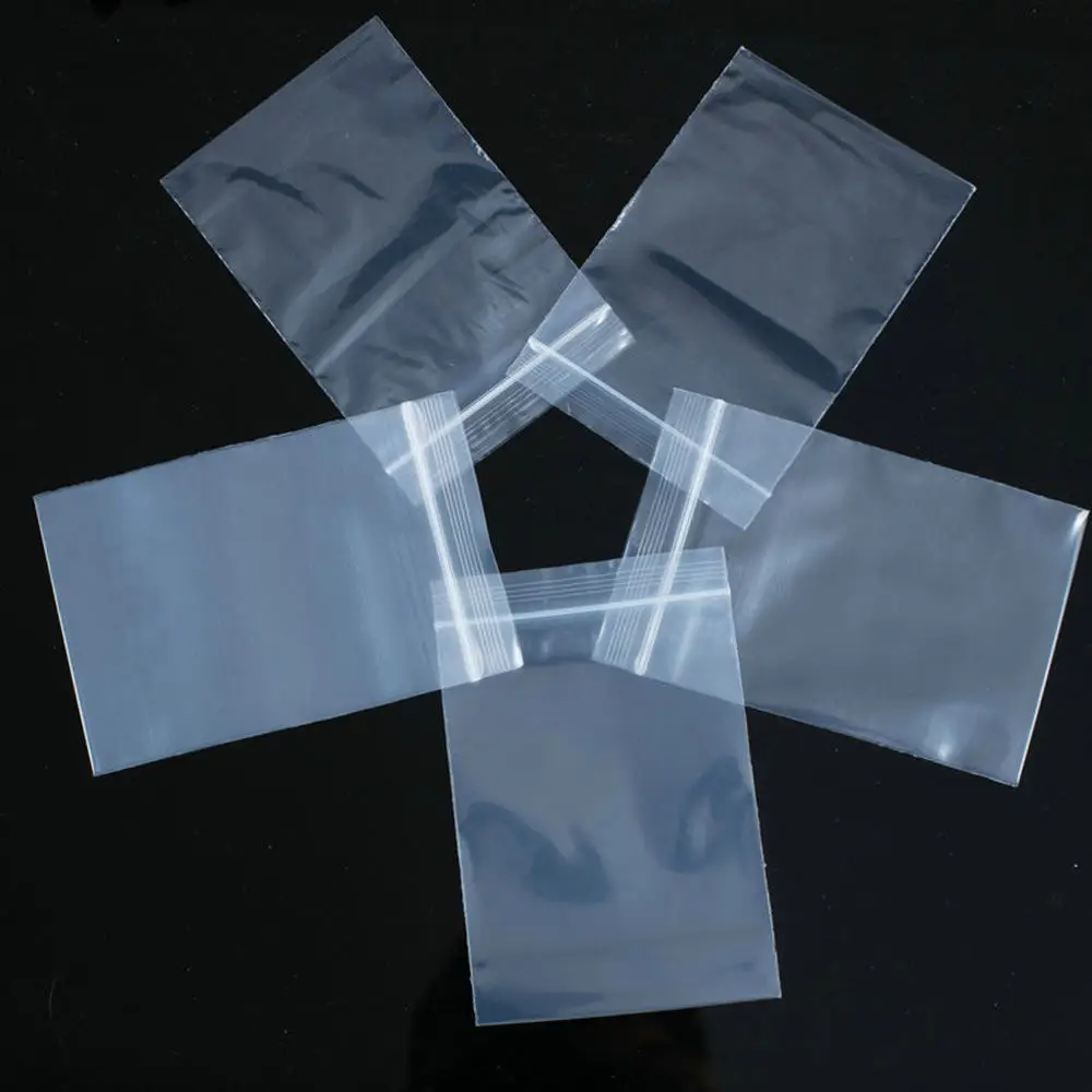 1000 2x3 /4*6cm Clear Reclosablel Zip Lock Poly Bag Transparent Jewelry Plastic Small Storage | Дом и сад