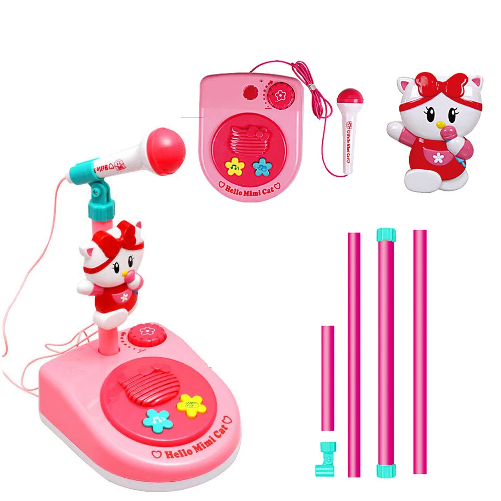 Музыкальный вертикальный микрофон ToysTelescopic игрушка с 10 песнями аплодисменты