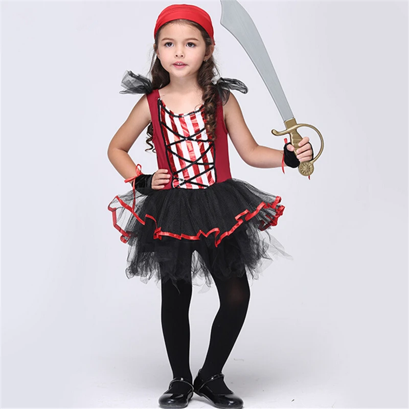Детский костюм пиратской балерины для девочек|girls pirate costumes|pirate costumepirate girl |