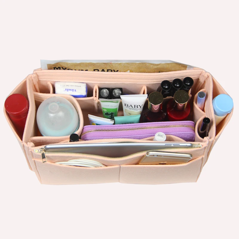 Speedy25 30 35 40NeverfullMM GM Войлок Tote Organizer w/держатель для бутылки с молочной водой кошелек вставной мешок в сумку косметический макияж Diaperbag