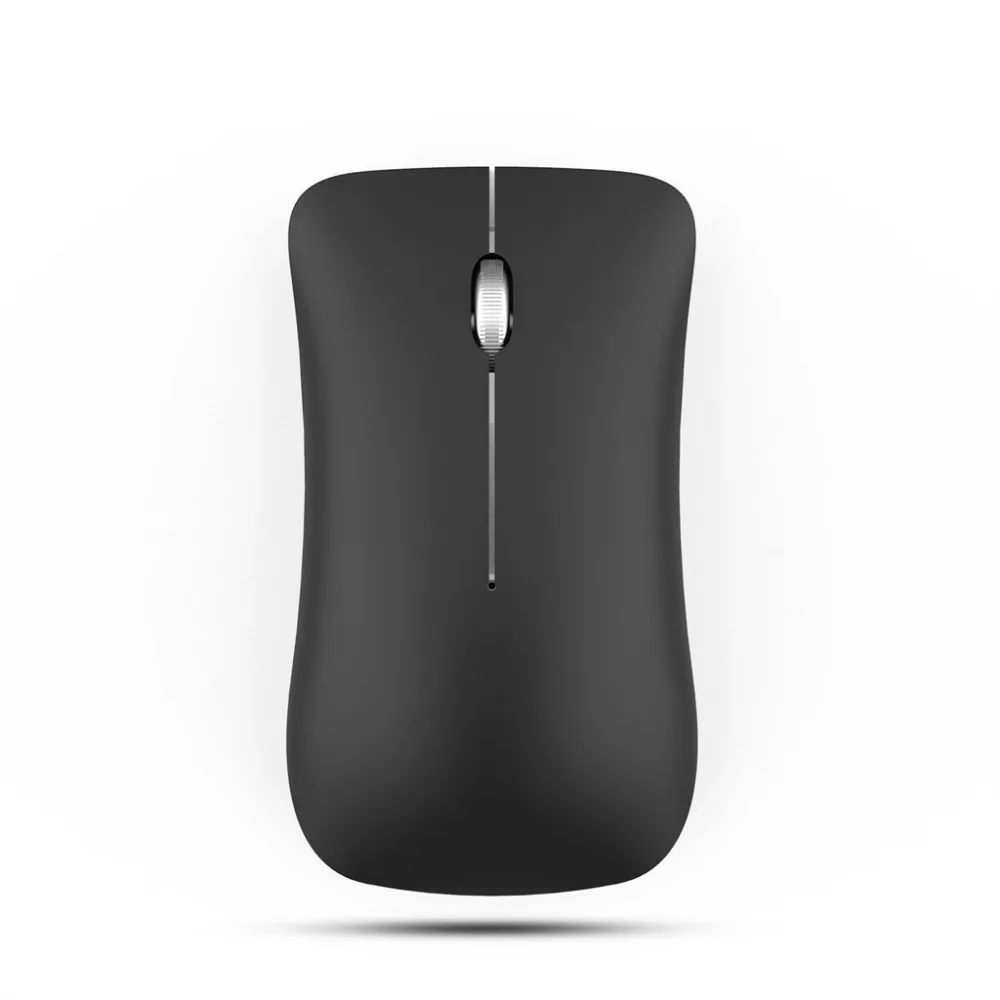 Бесшумная беспроводная мышь 2 4G USB Bluetooth перезаряжаемая мини батарея черный