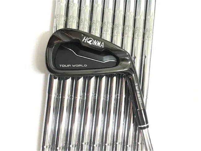 Honma TW737P Железный набор черный Honma утюги для гольфа Honma Tour World клюшки для гольфа 3-11Sw R/S Flex сталь/графит вал с крышкой на голову