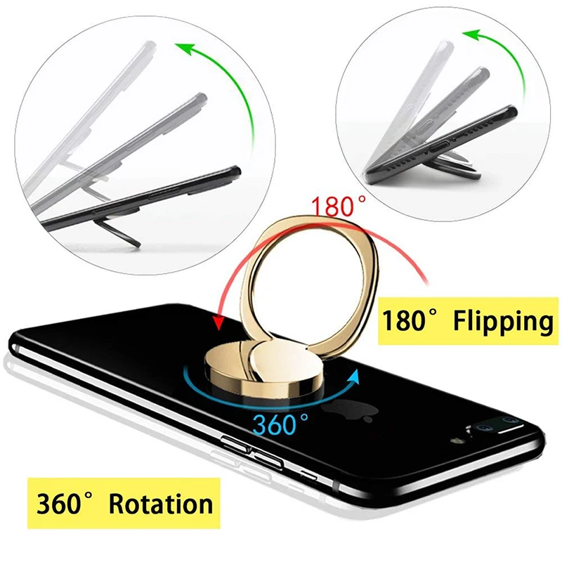 IKSNAIL 360 градусов Универсальная Подставка-кольцо под Пальцы для телефона gps подставка для iPhone samsung Xiaomi смартфон планшет кронштейн простой bague