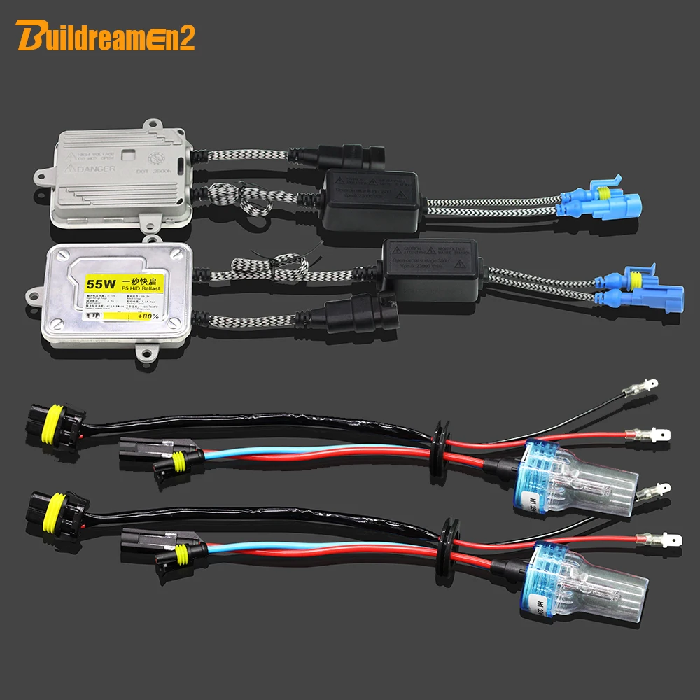 Buildreamen2 H3 55 Вт автомобильный HID ксеноновый комплект лампа переменного тока