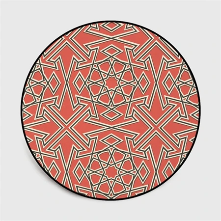 Carpet10 Morocco круглые ковры для гостиной Детские ползающие килим геометрический Турция Противоскользящий ковер для украшения дома детские спальни коврики - Цвет: Carpet10