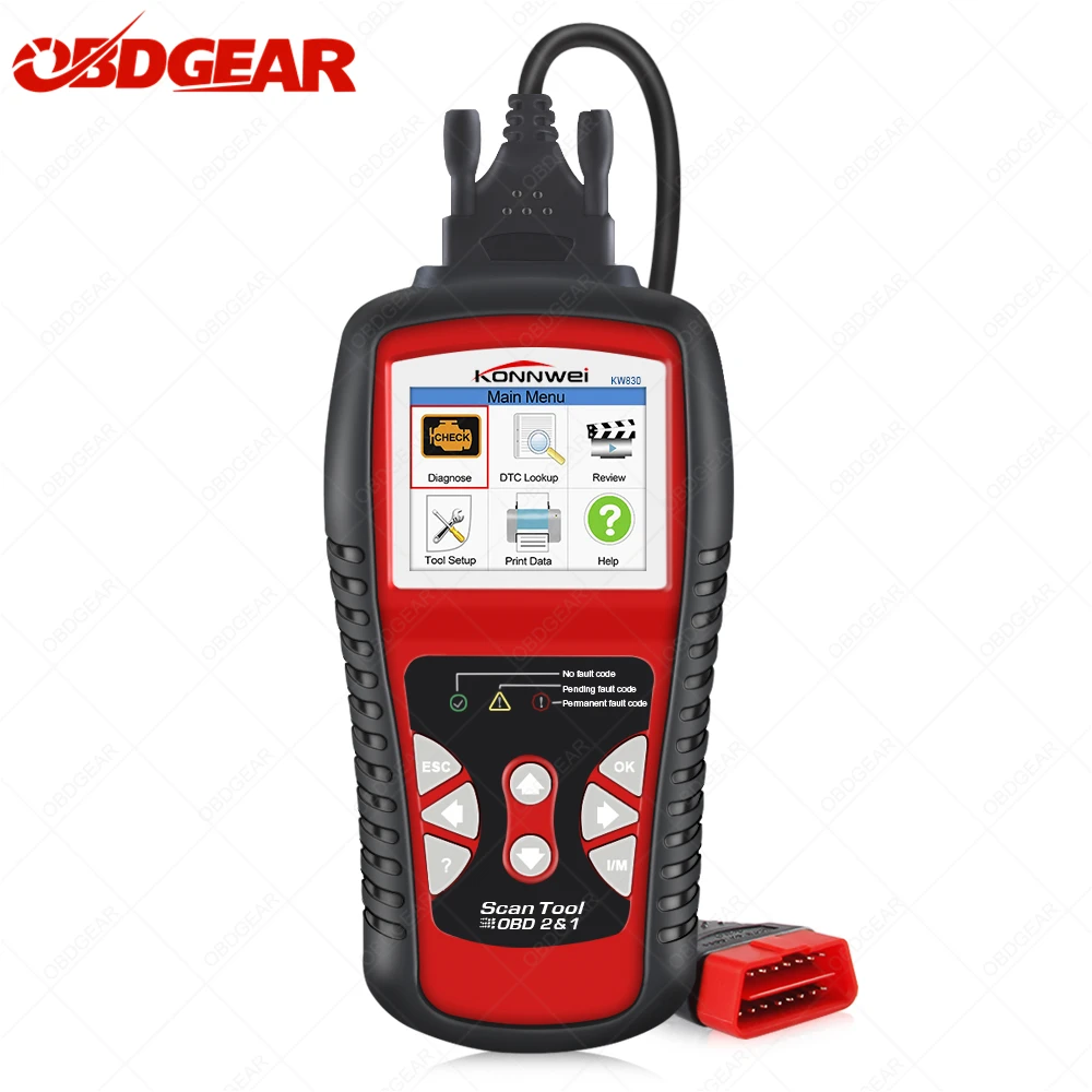 

Автомобильный сканер KONNWEI KW830 OBD2, инструменты для считывания кодов ошибок, диагностические инструменты для автомобильного двигателя, тест б...