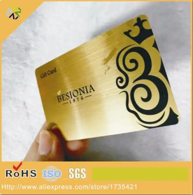 (1000pcs/lot)Customized Design High-end both side brushed look plastic brushed cards