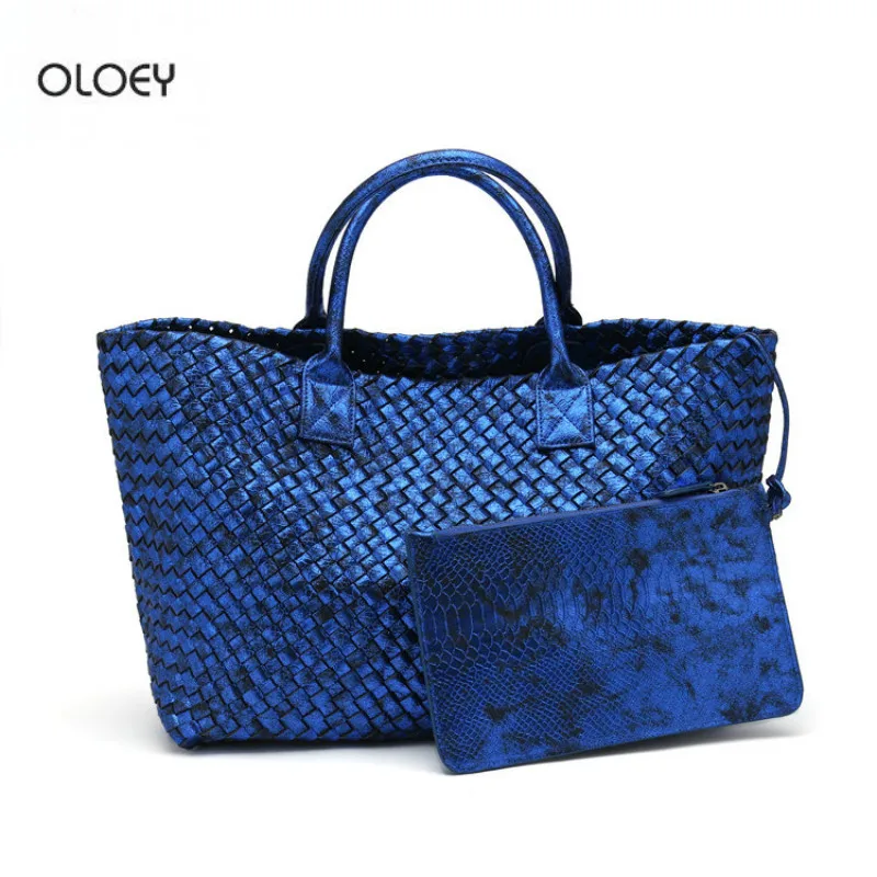 OLOEY Новая женская модная сумка для покупок с тиснением под змеиную кожу