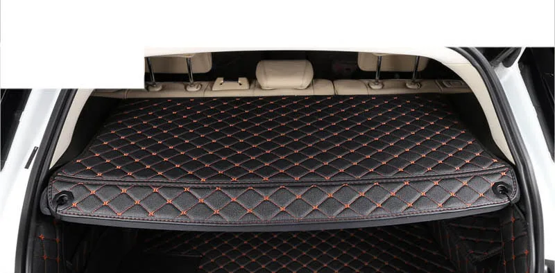 curtain mat 2 Lsrtw2017 волокна кожи багажник автомобиля коврик для range rover evoque 2011 2012 2013 - Название цвета: curtain mat 2
