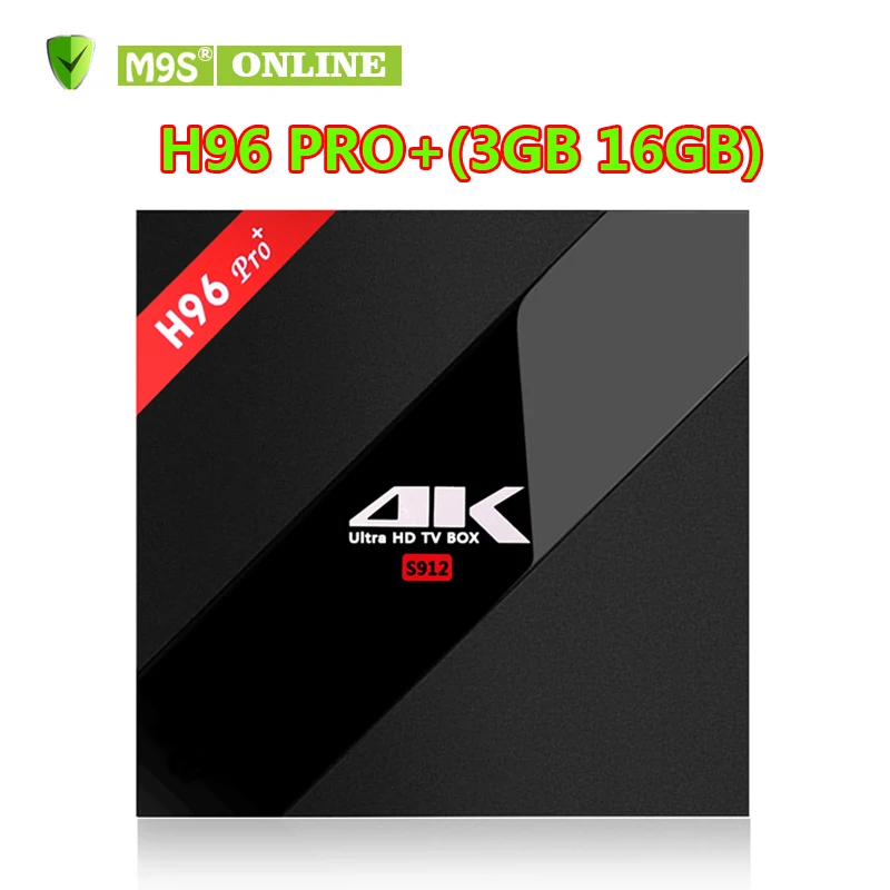 H96 Pro + Android 7 1 Smart ТВ Box Amlogic S912 Octa Core 4 К Media Player 3g 16 г core 1000 м 2 5 8 Г Bluetooth OTT | Электроника