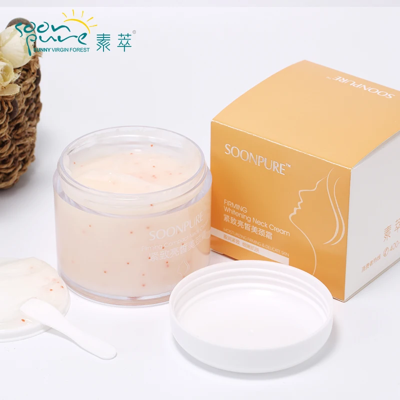 Крем для макияжа soonpure укрепляющая маска шеи + крем против морщин
