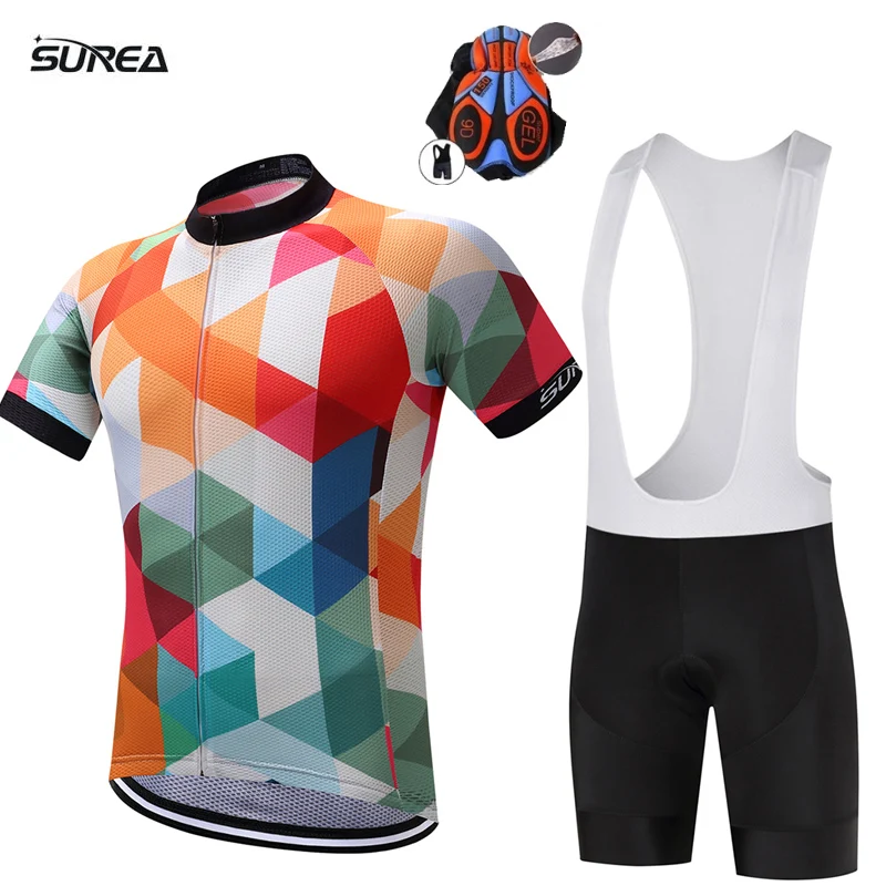 2019 Летний стиль короткие молнии Велоспорт Джерси наборы для ухода за кожей