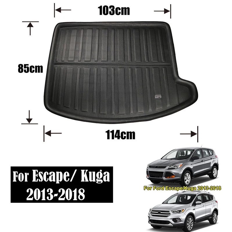 XUKEY грузовой лайнер лоток багажник коврик для Ford Fiesta MK7 Focus MK2 MK3 Mondeo Fusion Ecosport Escape Kuga Explorer Edge Endura