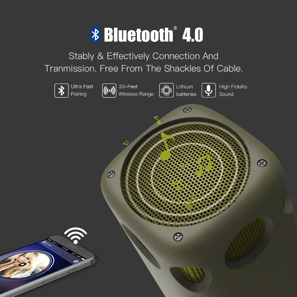 Новый I2 Мини Bluetooth динамик портативный беспроводной звуковая система 3D