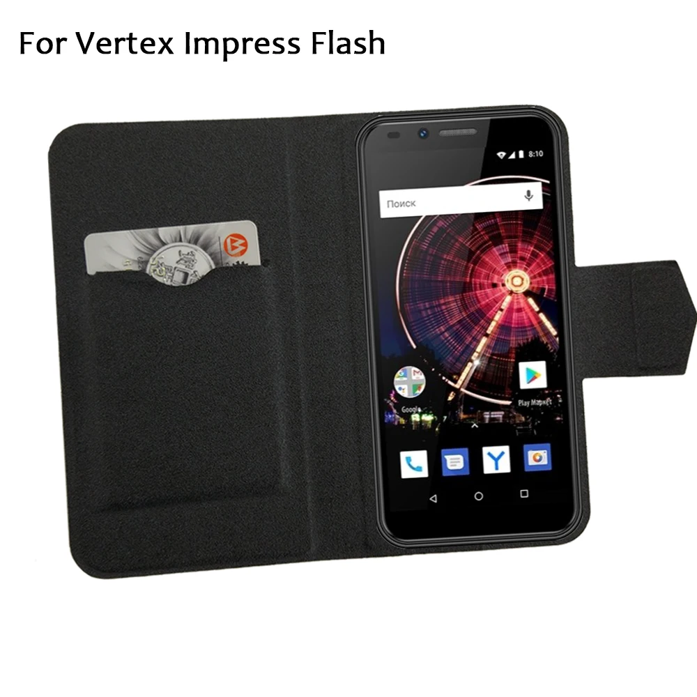 5 цветов лидер продаж! Кожаный чехол для телефона Vertex Impress Flash заводская цена