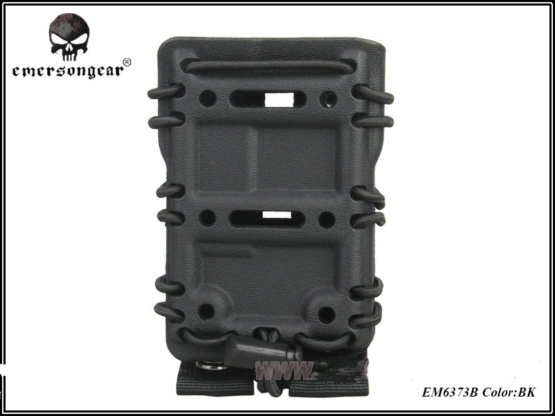 2019NEW EmersonGear G-code Style5.56mm Тактический Магнитный мешочек шнуровка эластичная система загрузки страйкбол военный Журнал чехлы - Цвет: BLACK