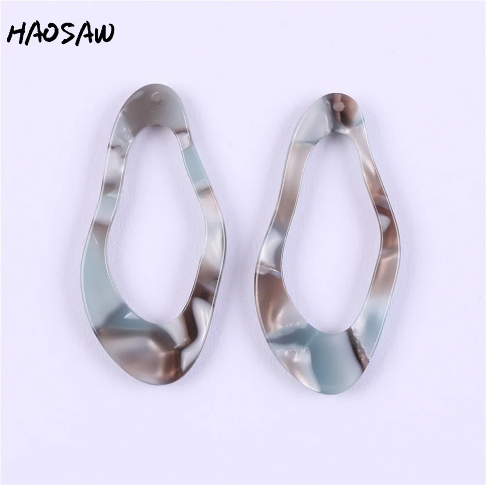 HAOSAW 19*41 мм 6 шт./лот ювелирные аксессуары/бусины из уксусной кислоты/неправильной