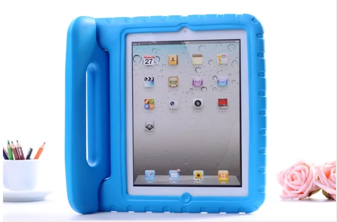 Противоударный детский чехол с ручкой для ipad pro 12 9 2016 2017 пенопластовый из ЭВА