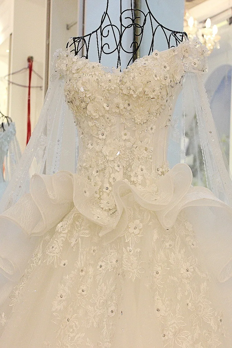 Свадебное платье для беременных с длинным шлейфом и аппликацией|vestido de noiva|de