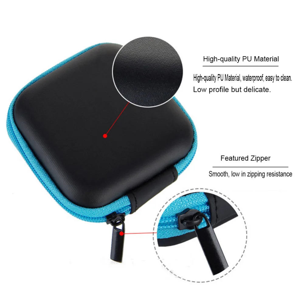 Earphone Wire Organizer Box Data Line Cables Storage Zipper Case Container Coin Headphone Protective | Электроника