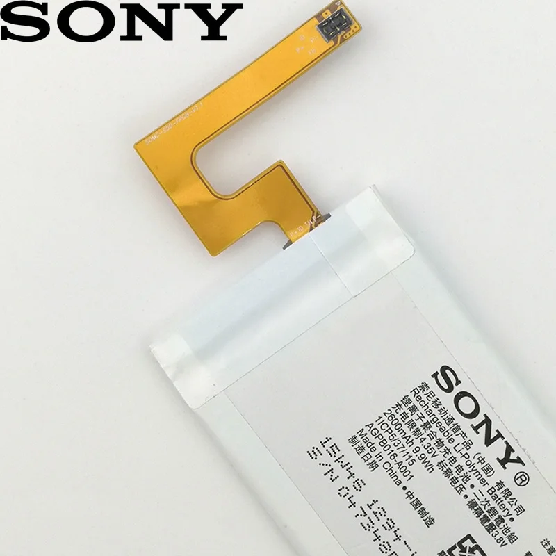Оригинальная фотобатарея Sony 100% мАч для телефона Xperia M5 E5603 E5606 E5653 E5633 E5643 E5663