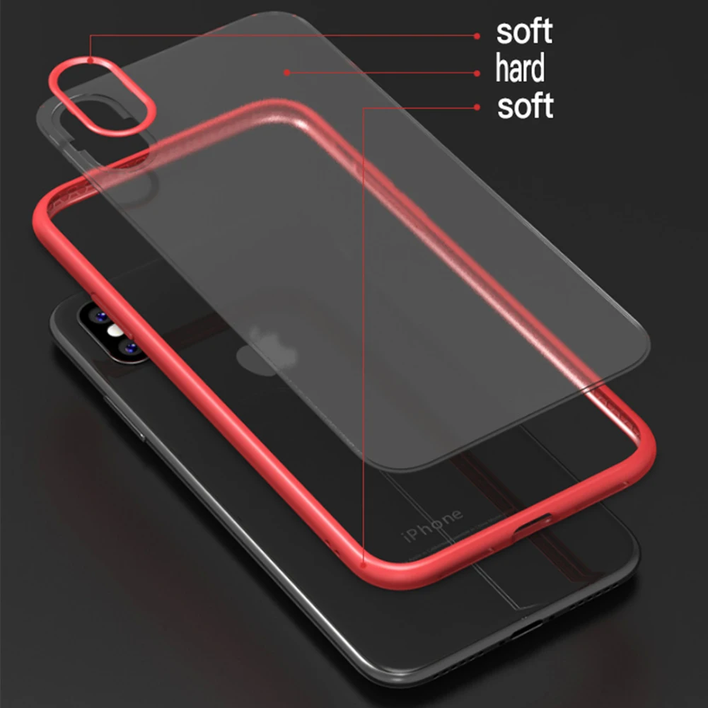 Matte Phone Case for Huawei P30 Pro Half Transparent Hard PC Full Cover Back Shell Mate20 Soft TPU Frame Bumper Coque |