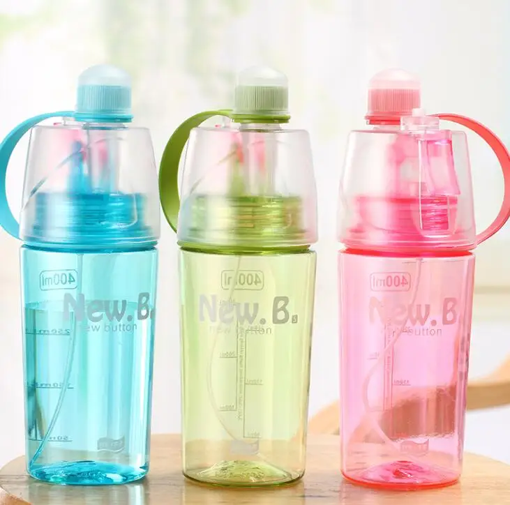 Креативная пластиковая спрей бутылка для воды спорта на открытом воздухе