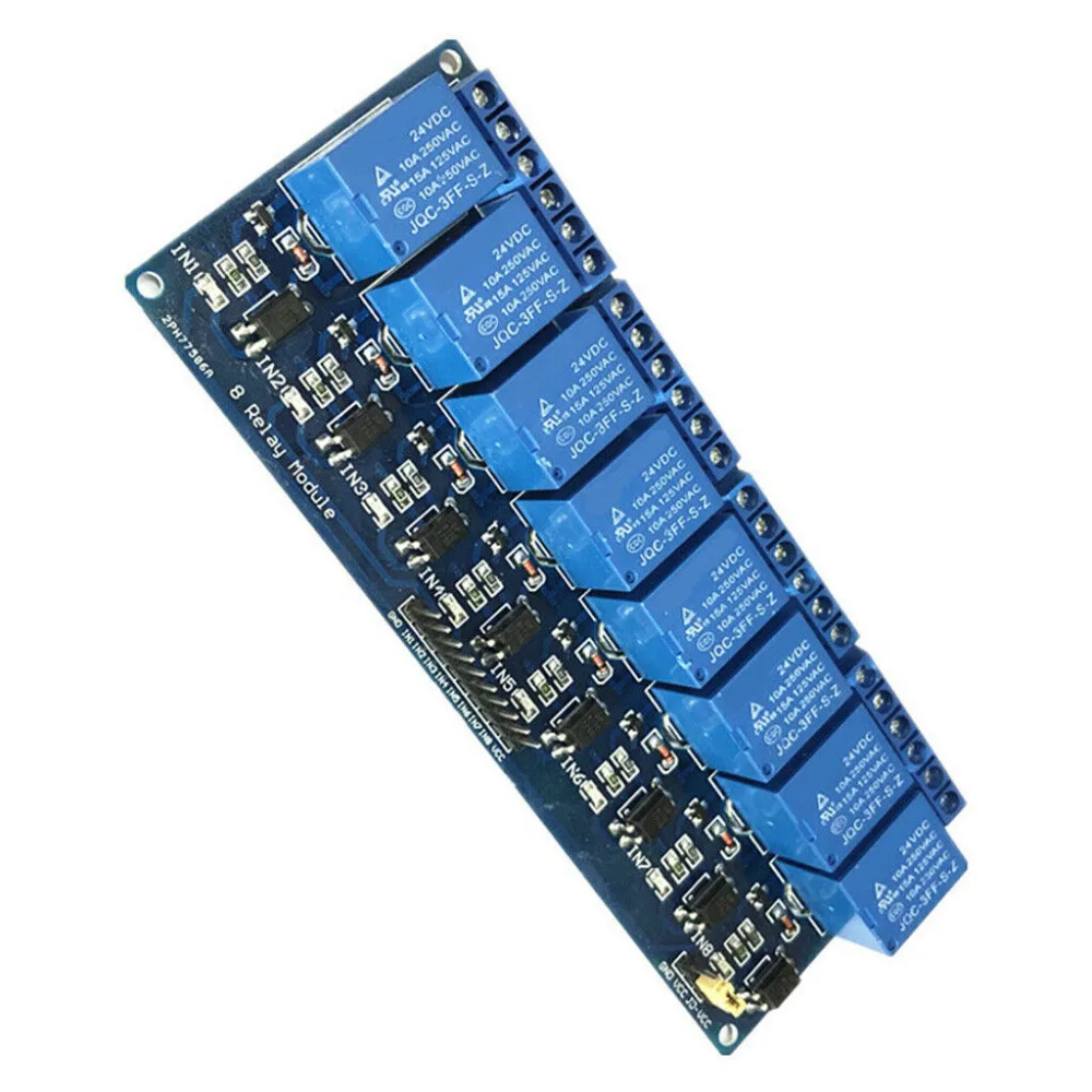 8 канальный 5/12/24В Dc релейный модуль платы для Arduino Raspberry Pi Dsp Avr|Реле| |