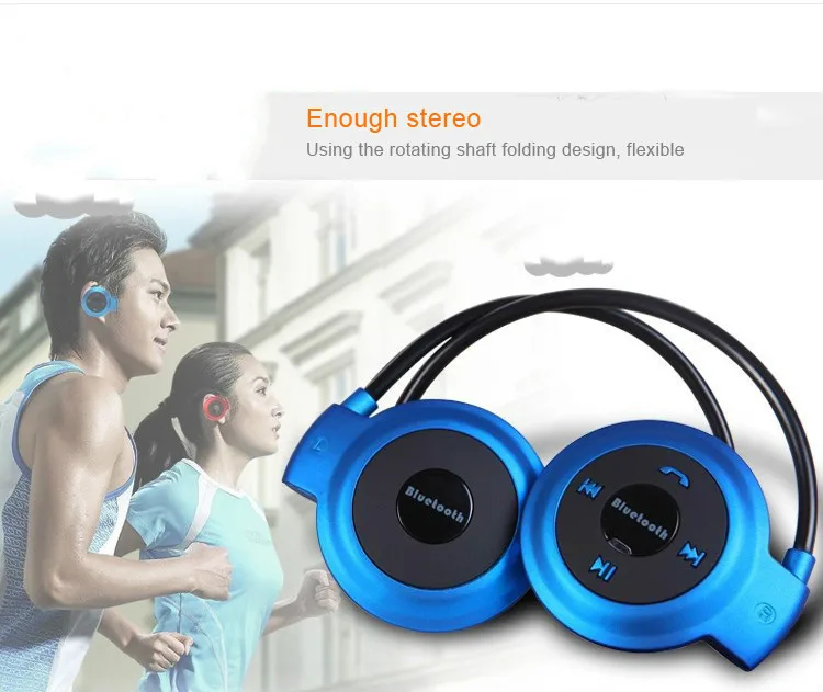 Новые спортивные наушники Mini503 сзади висит стерео bluetooth гарнитура sd карты