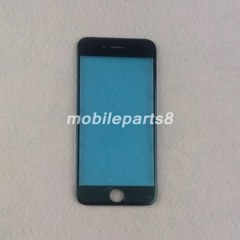10 шт./лот бесплатная доставка стекло с рамкой для iPhone 7 plus 5 дюйма внешнее
