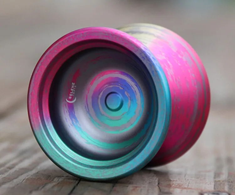 grey rainbow Новое поступление TOPYO Selene Профессиональный Йо-Йо 7003 металлический йо-йо металлический шар соревнования yoyo Limited Радуга цветной йо-йо - Цвет: grey rainbow