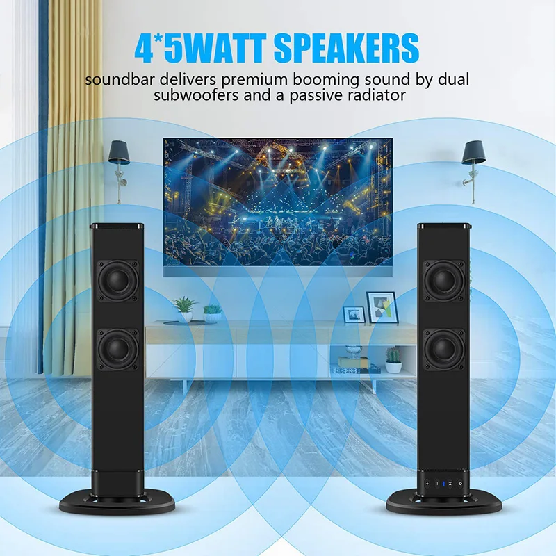 Звуковая панель Bluetooth разделяемая проводная и беспроводная звуковая система для