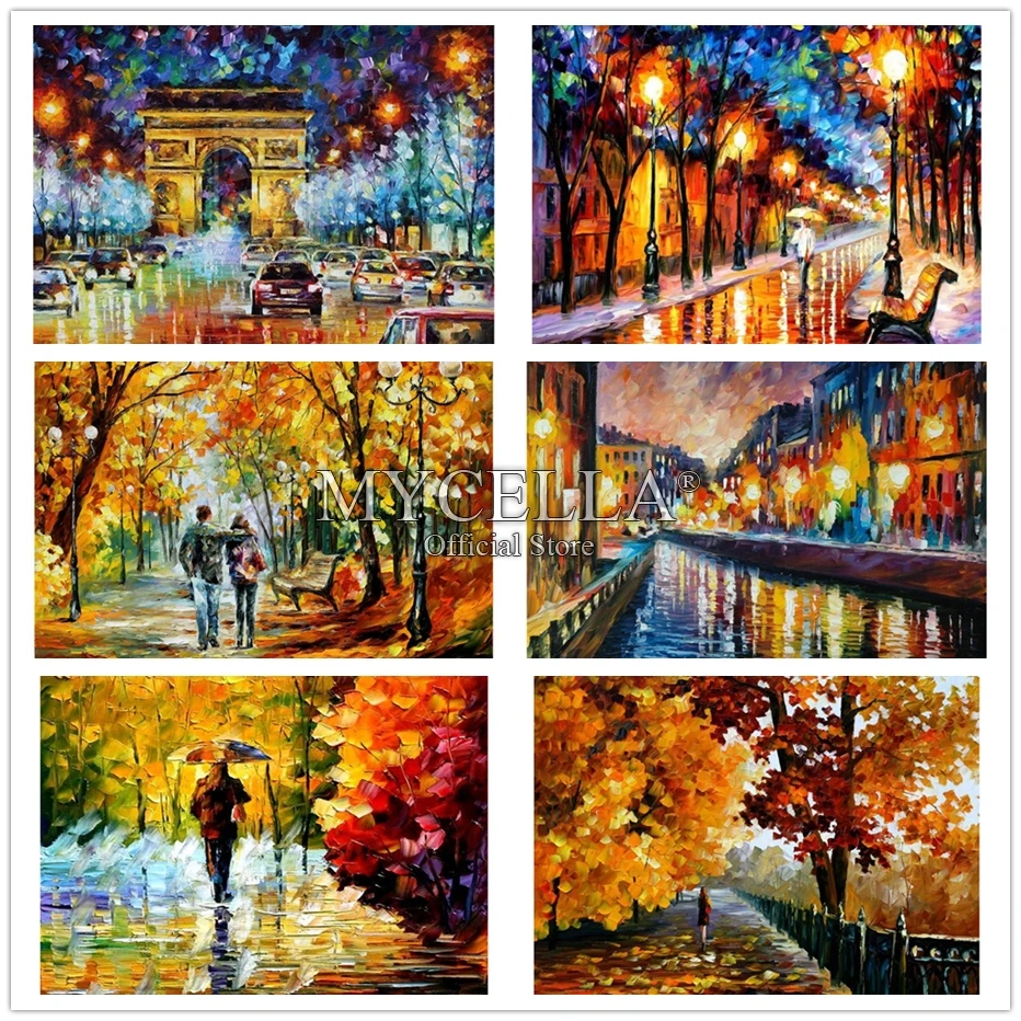 Аннотация Париж Diy алмазная живопись полный набор для рисования с круглыми